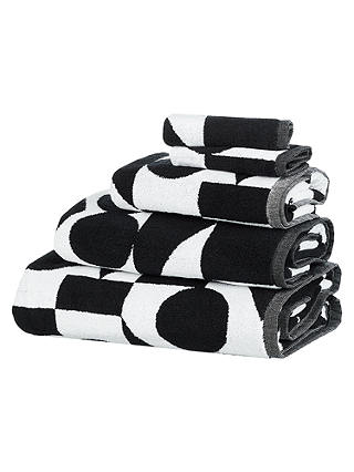 PATTERNITY + John Lewis Reflect Organic Cotton Towels, Black/White