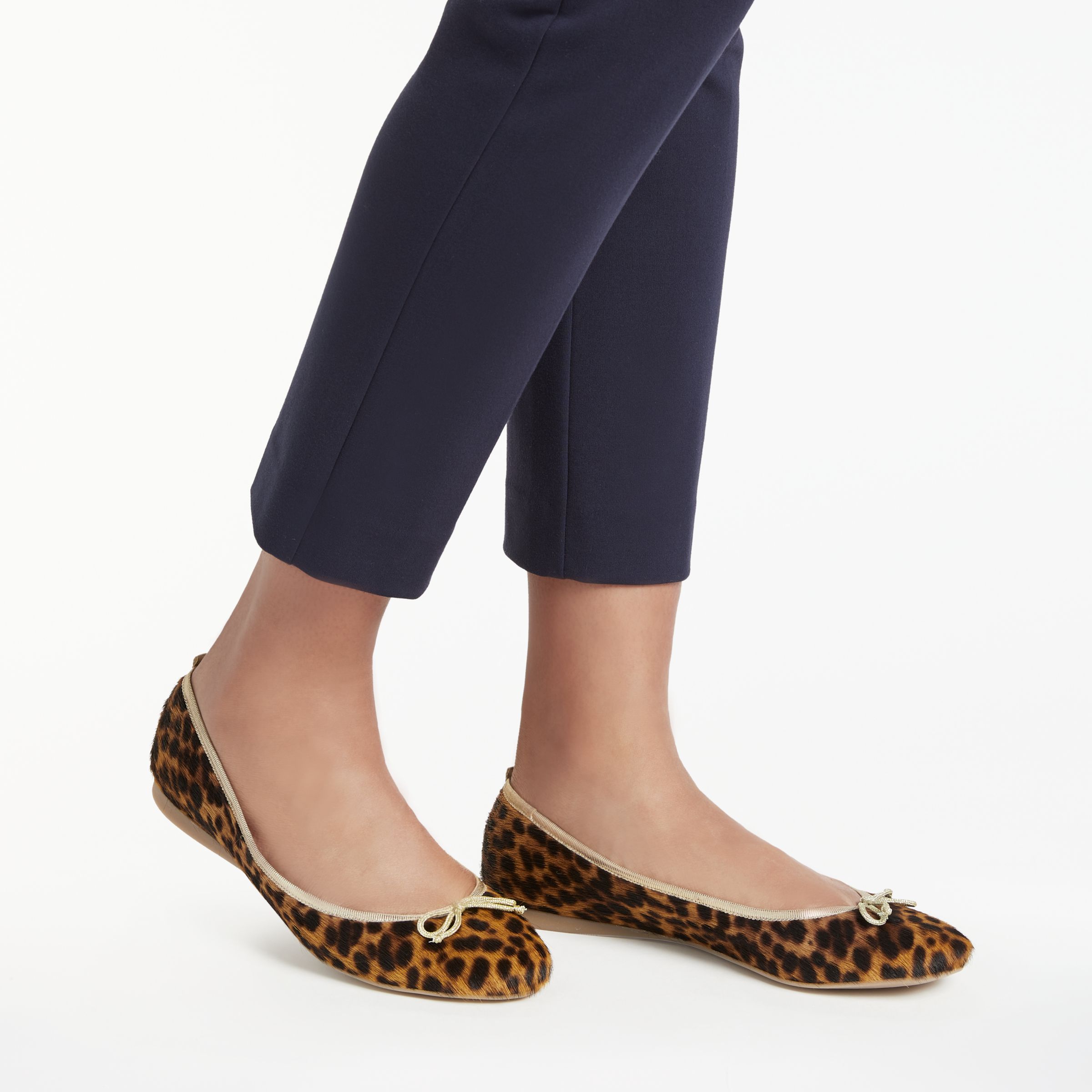 leopard ballerina shoes