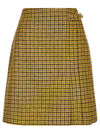 Hobbs Dalby Wool Kilt Skirt, Dandellion