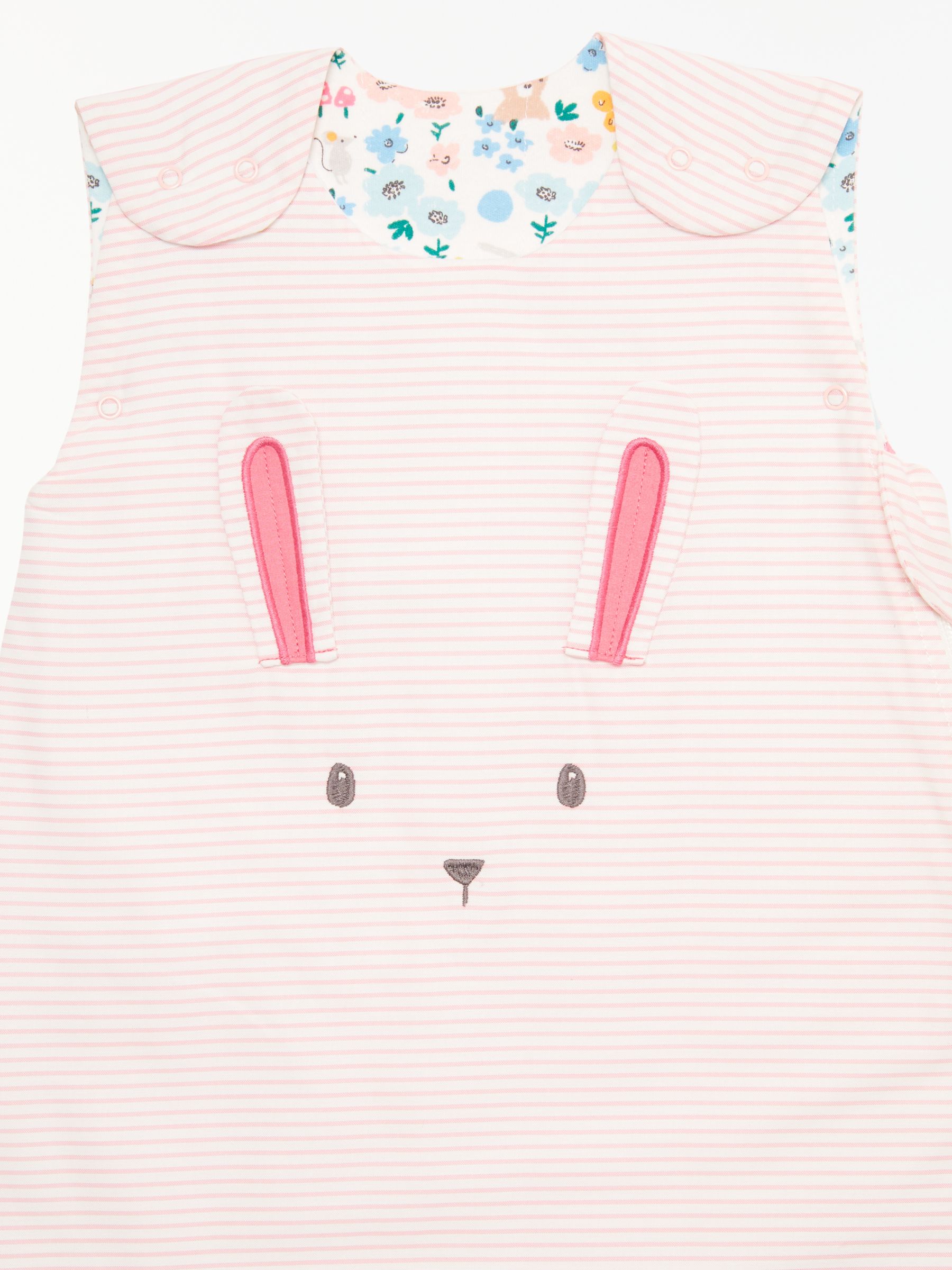 John Lewis Partners Baby Bunny Stripe Sleep Bag