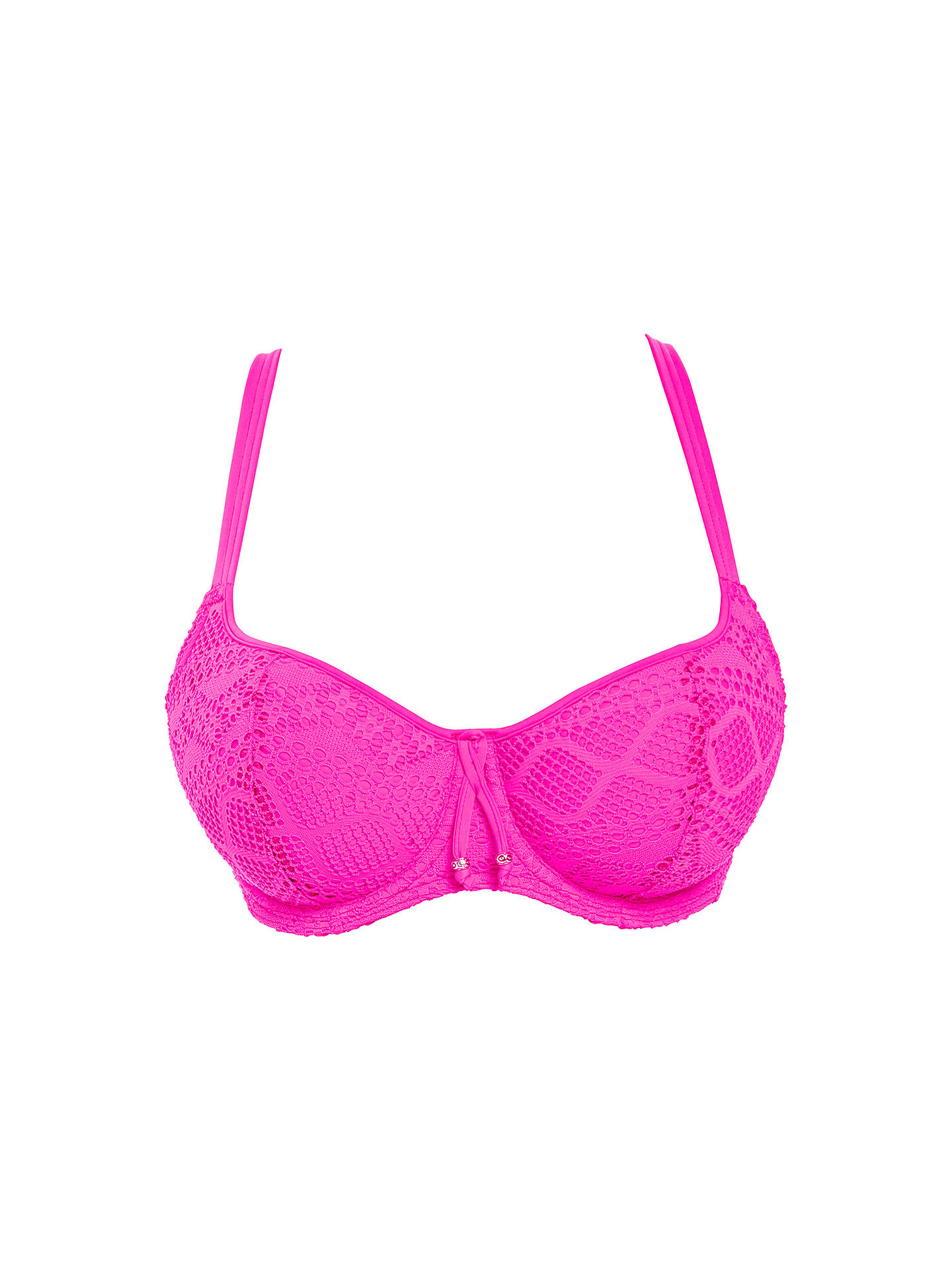 Freya Sundance Underwired Bikini Top, Hot Pink at John Lewis & Partners