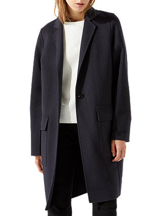 Jigsaw One Button Double Face Coat