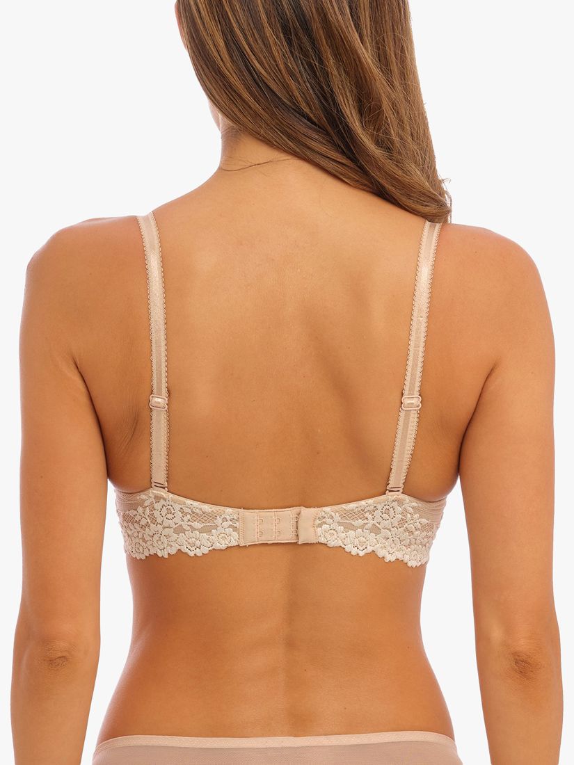 Embrace Lace Naturally Nude / Ivory Plunge Bra from Wacoal