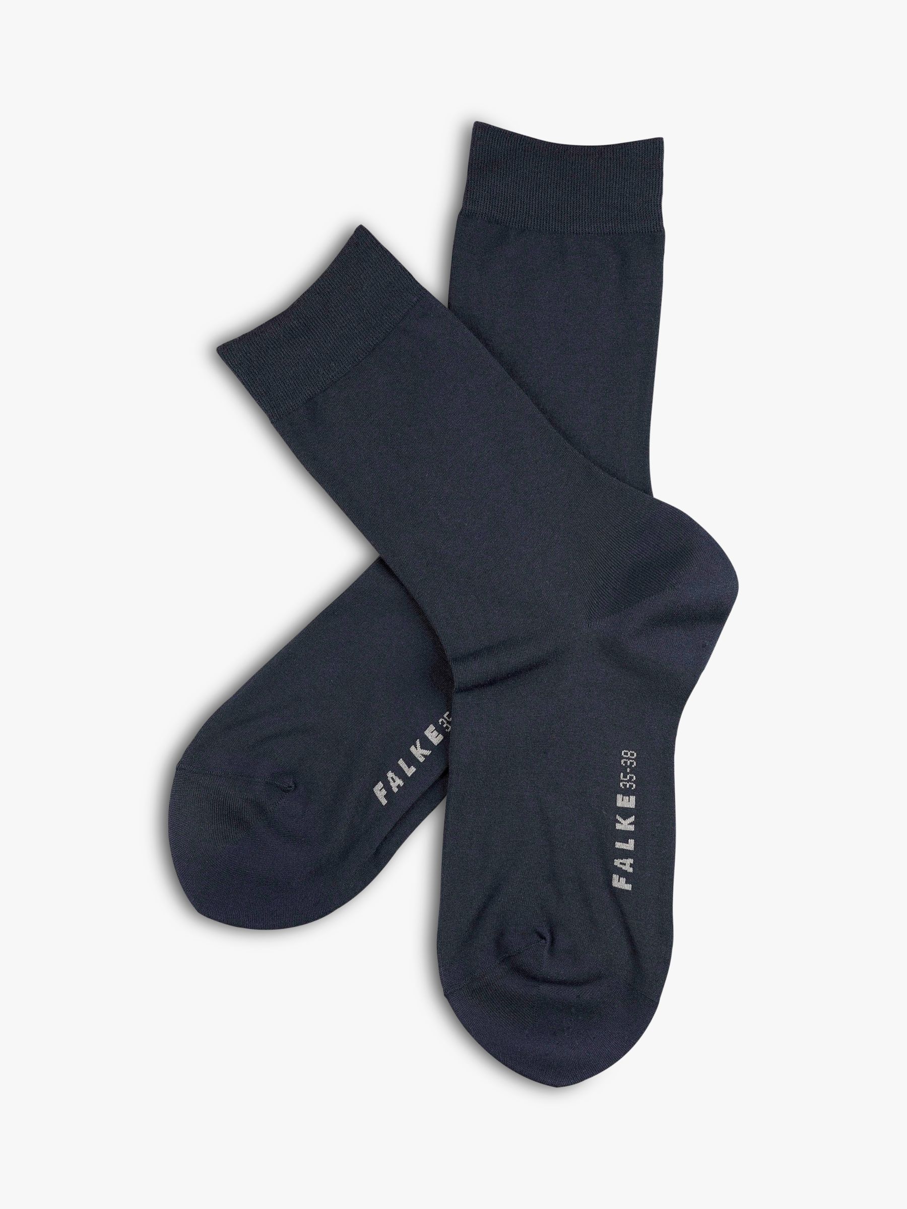 FALKE Cotton Touch Ankle Socks, Dark Navy at John Lewis & Partners