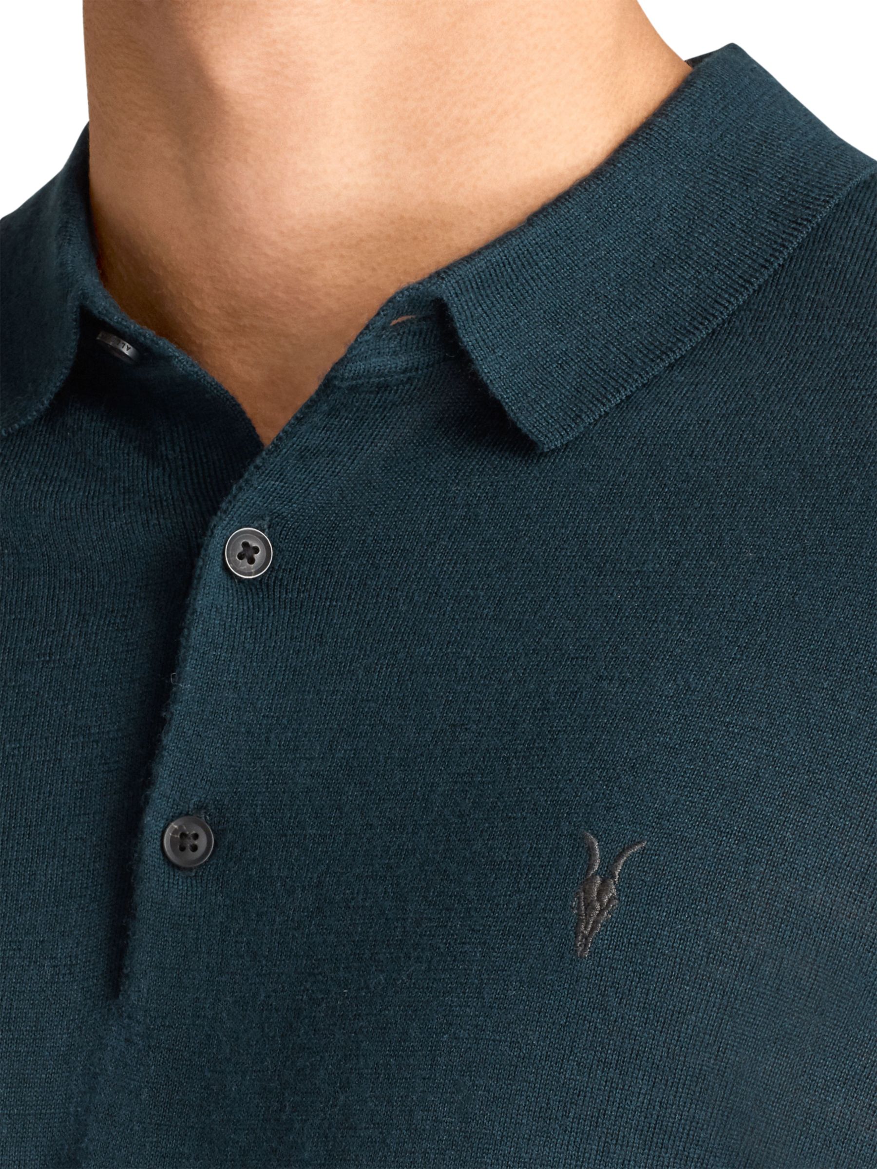 all saints merino polo shirt