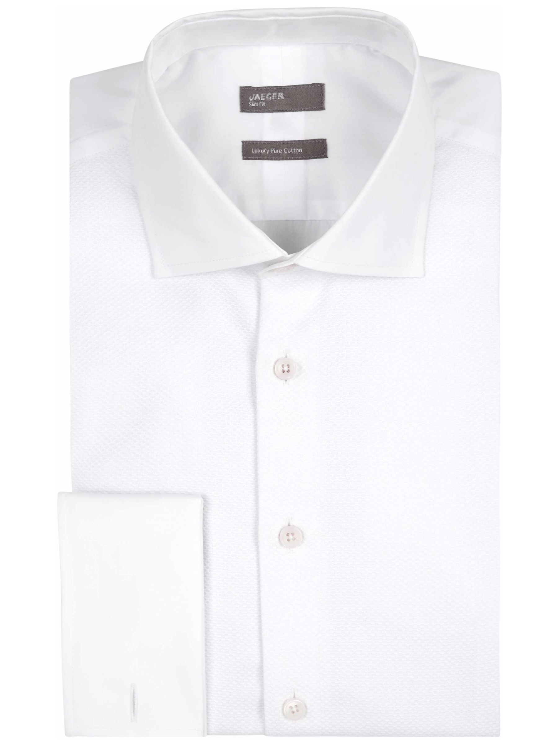 Jaeger Marcella Bib Slim Fit Dress Shirt, White