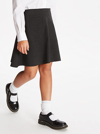 John Lewis & Partners Girls' Adjustable Waist A-Line School Skirt