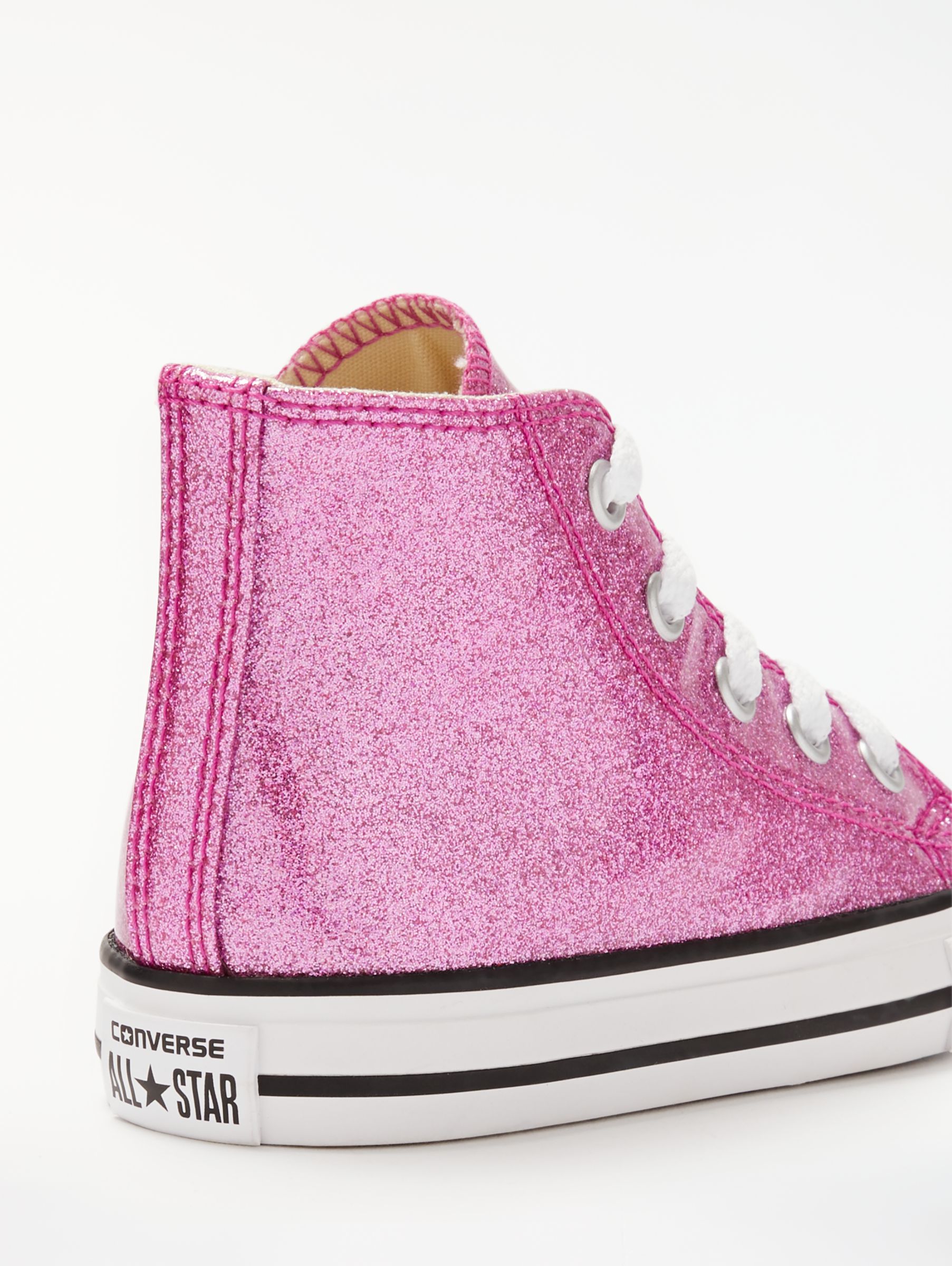 pink converse with glitter