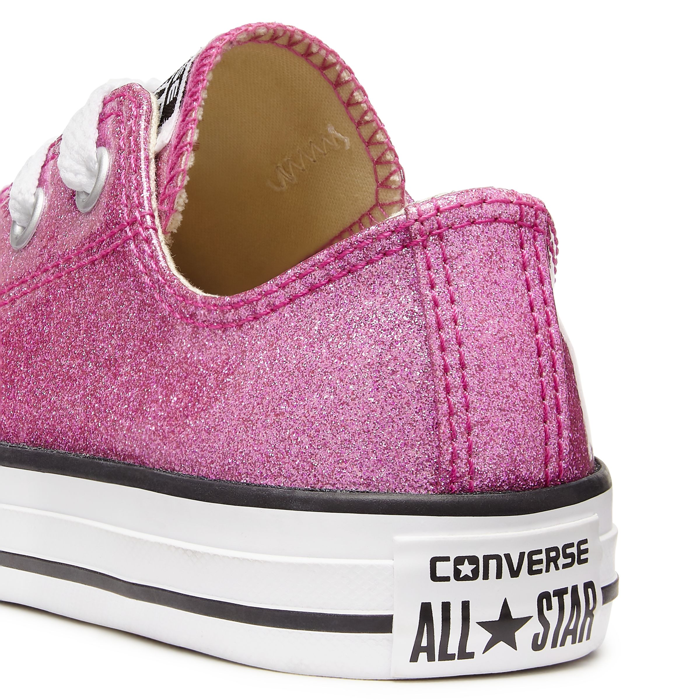 pink glitter converse size 