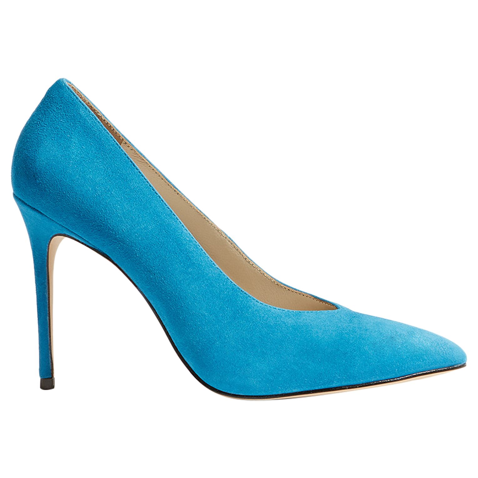 Karen Millen Stiletto Court Shoes, Blue at John Lewis & Partners