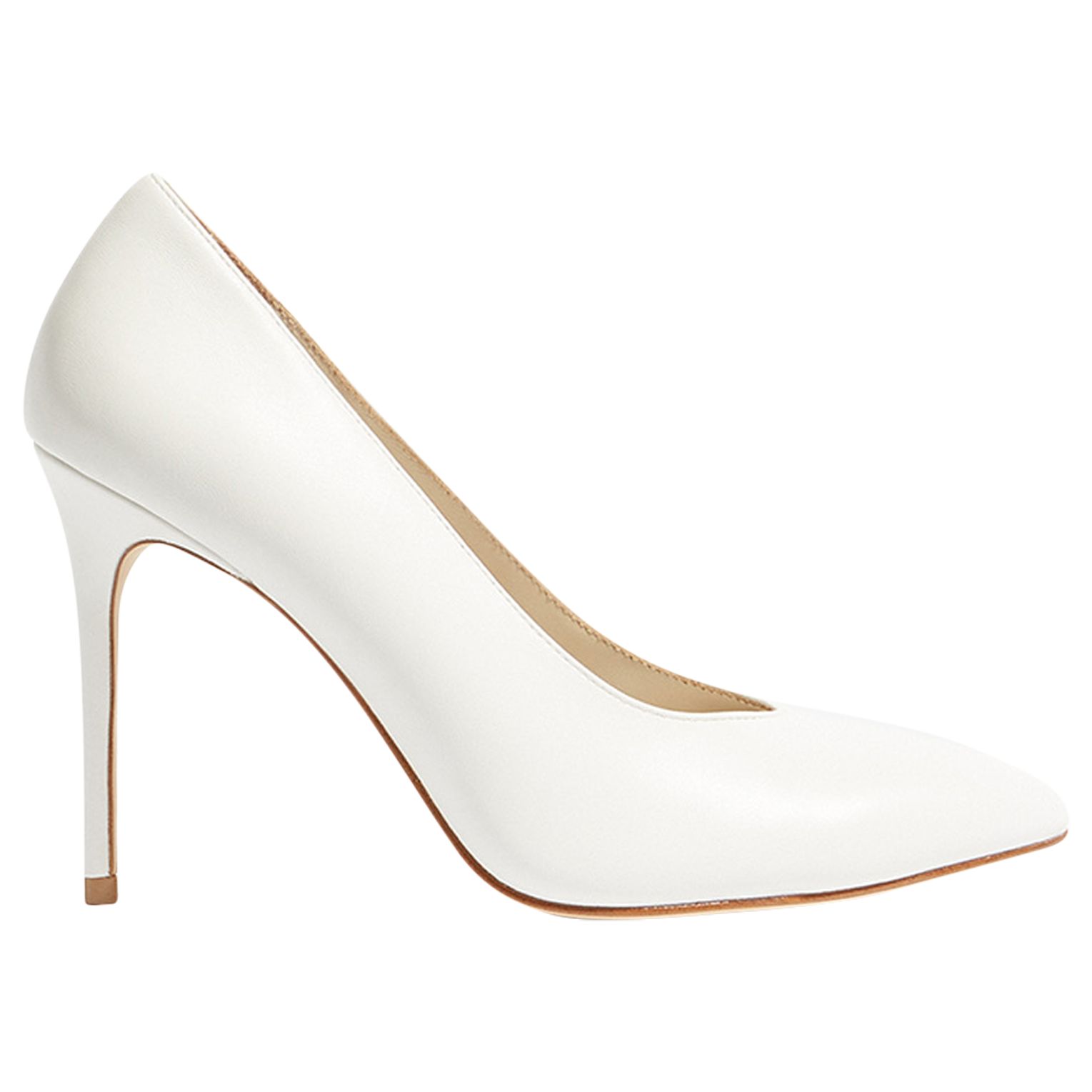 Karen Millen Stiletto Court Shoes, White