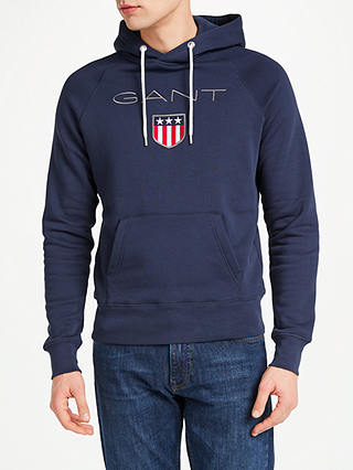 GANT Shield Embroidered Pullover Sweatshirt, Navy
