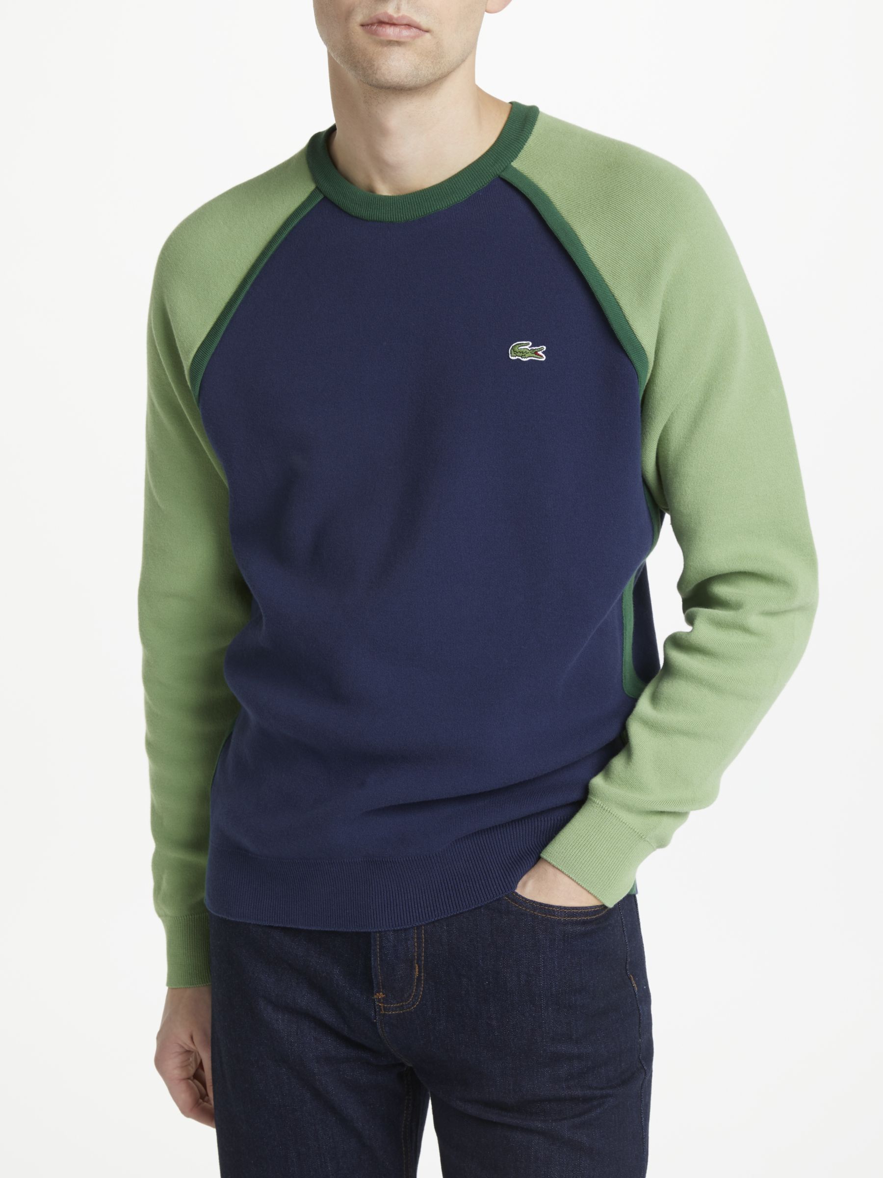 lacoste colour block jumper
