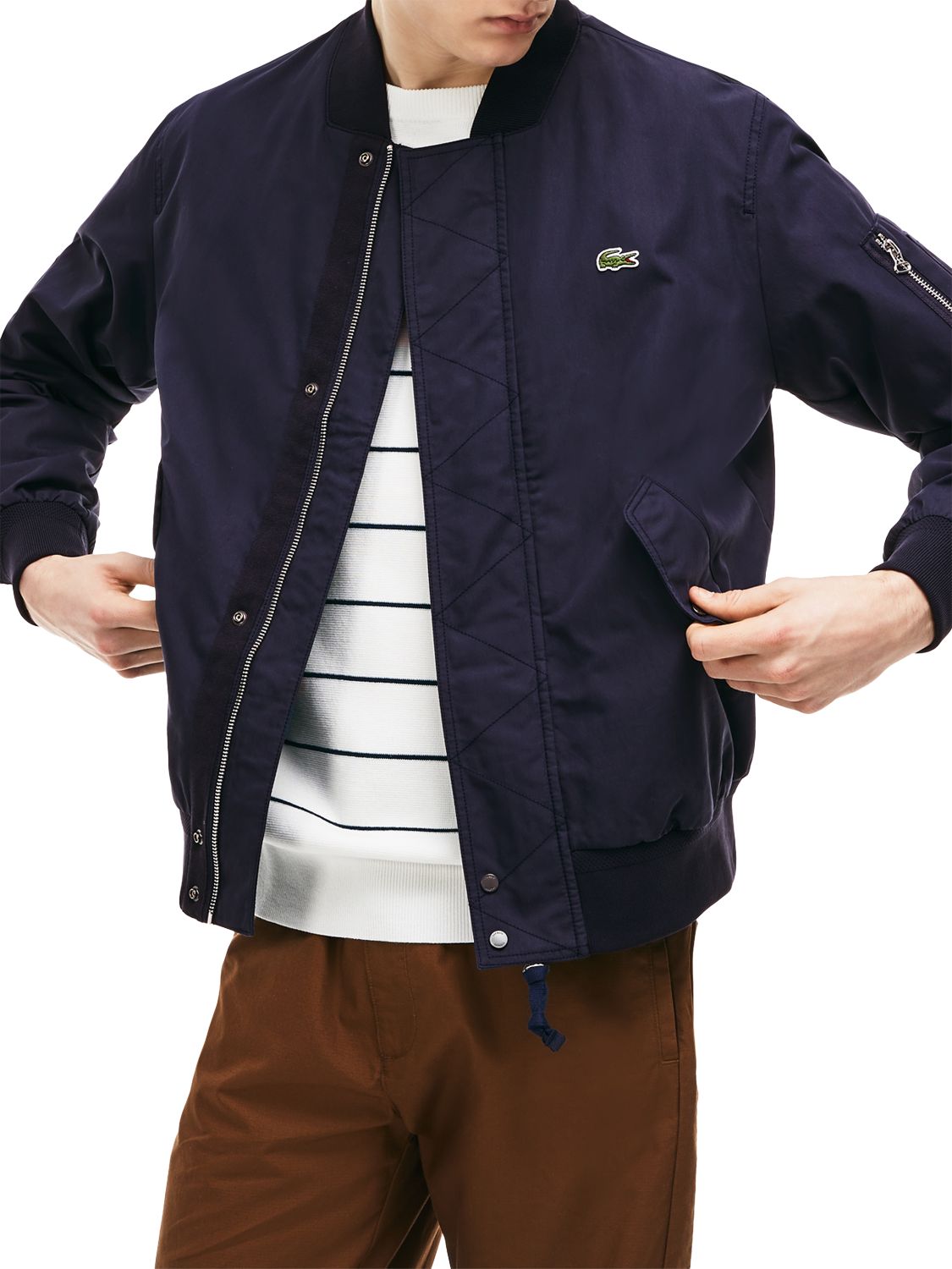 mens lacoste lightweight jacket