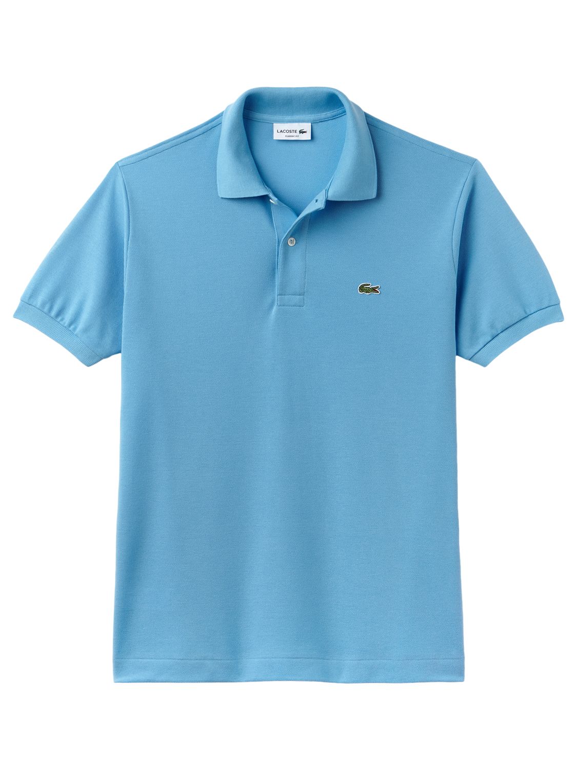 Lacoste L.12.12 Classic Regular Fit Short Sleeve Polo Shirt , Light Blue