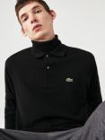 Lacoste L.12.12 Classic Regular Fit Short Sleeve Polo Shirt, Black