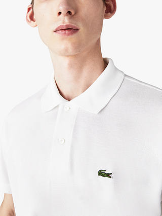 Lacoste L.12.12 Classic Regular Fit Short Sleeve Polo Shirt, White