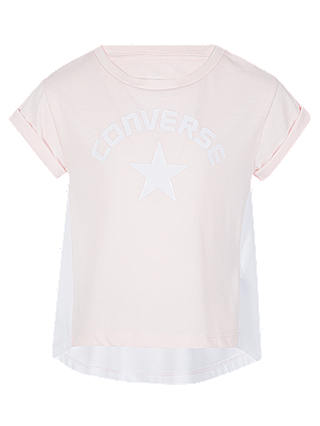 Converse Girls' Flyaway Mesh T-Shirt, Pink