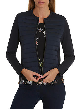 Betty Barclay Quilted Cardigan, Dark Sky