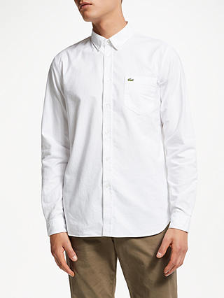Lacoste Long Sleeve Oxford Shirt, White