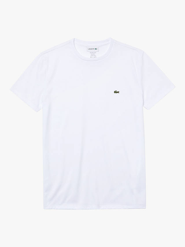 Lacoste Classic Pima Cotton Crew Neck T-Shirt, White