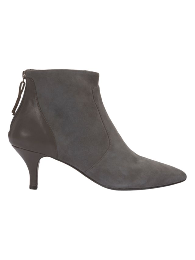 Grey 2024 velvet booties