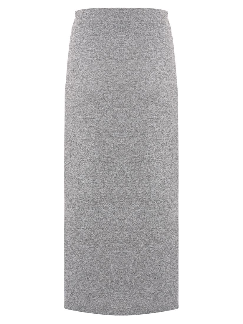 Mint Velvet Wrap Jersey Skirt, Light Grey