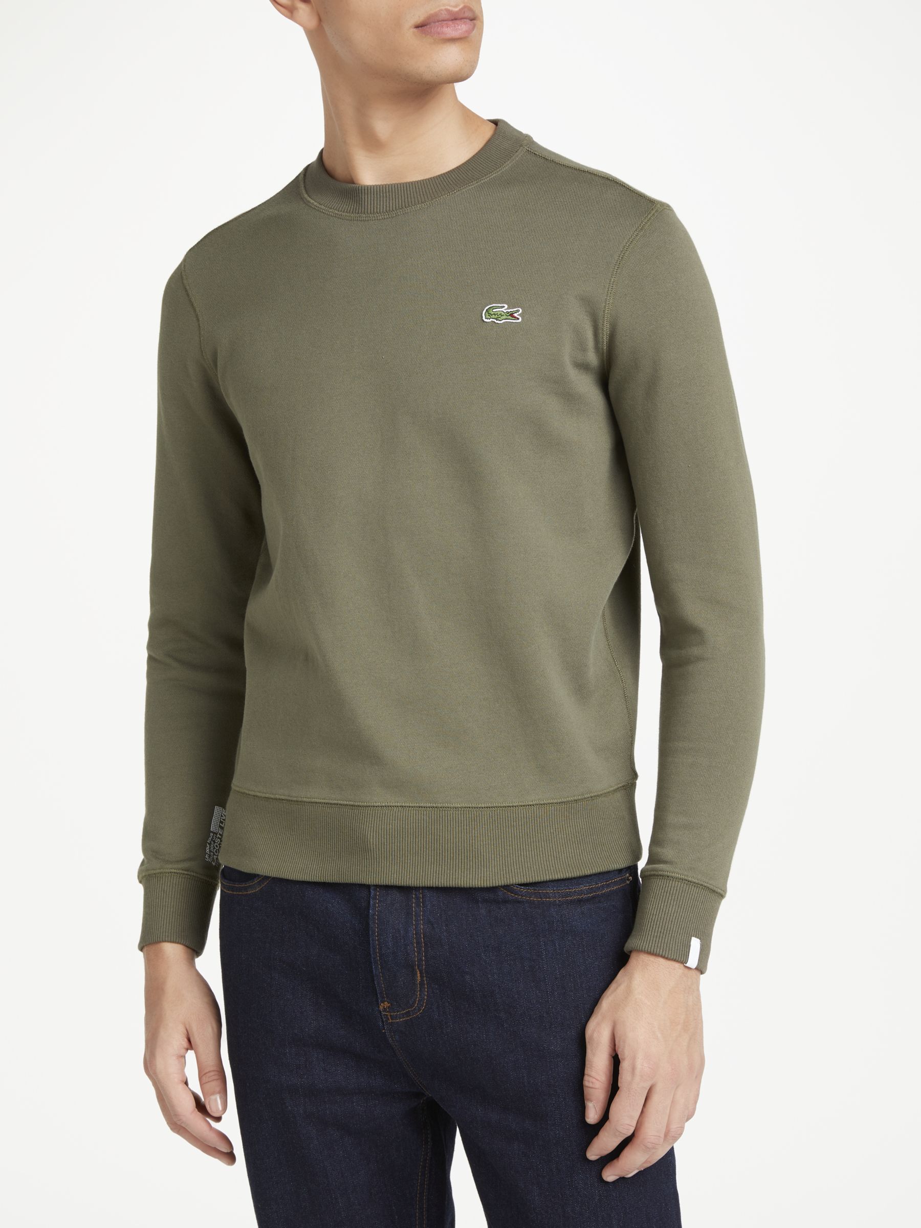 green lacoste sweatshirt