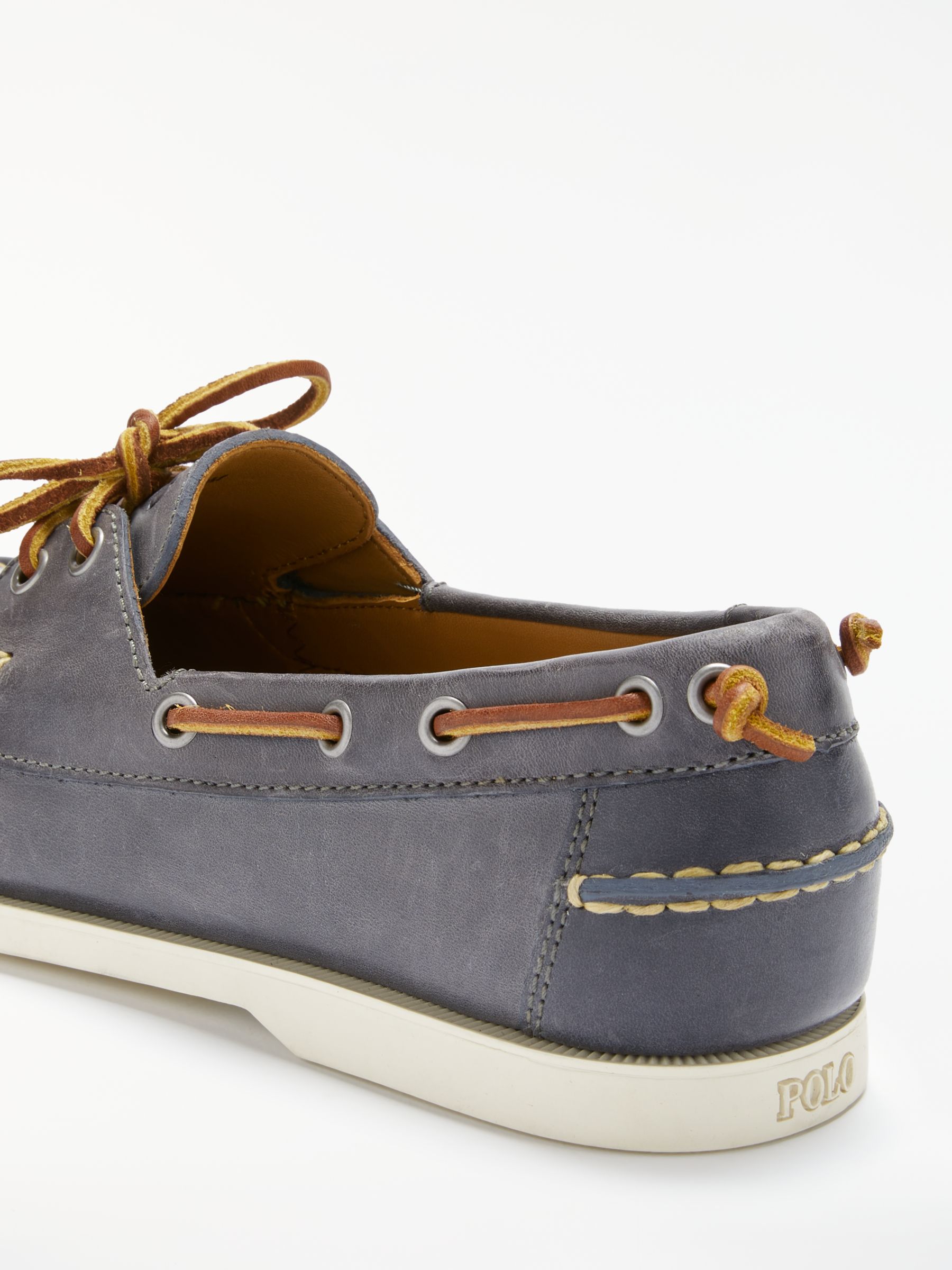 blue polo boat shoes