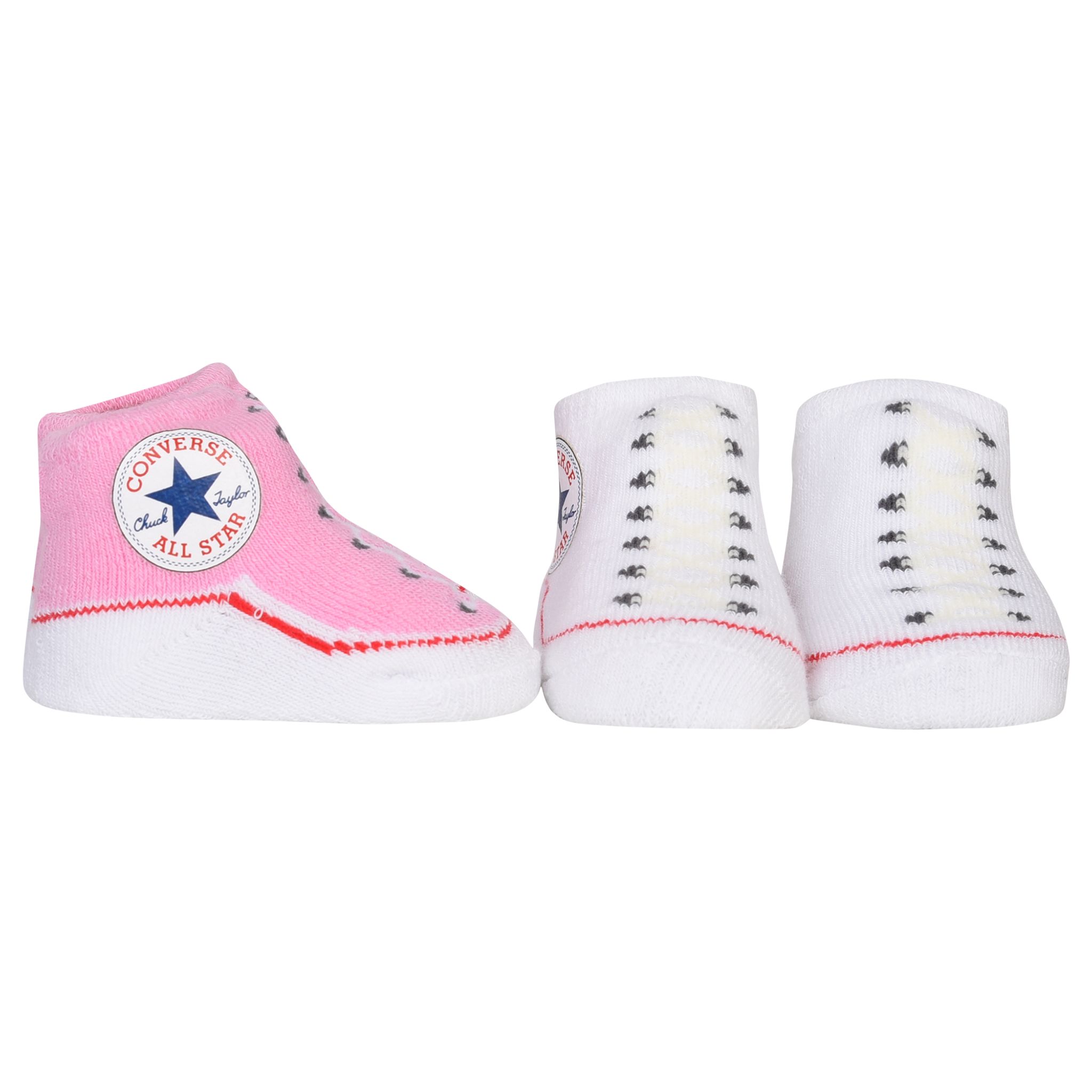 Converse Baby Booties, Pack of 2, Pink 