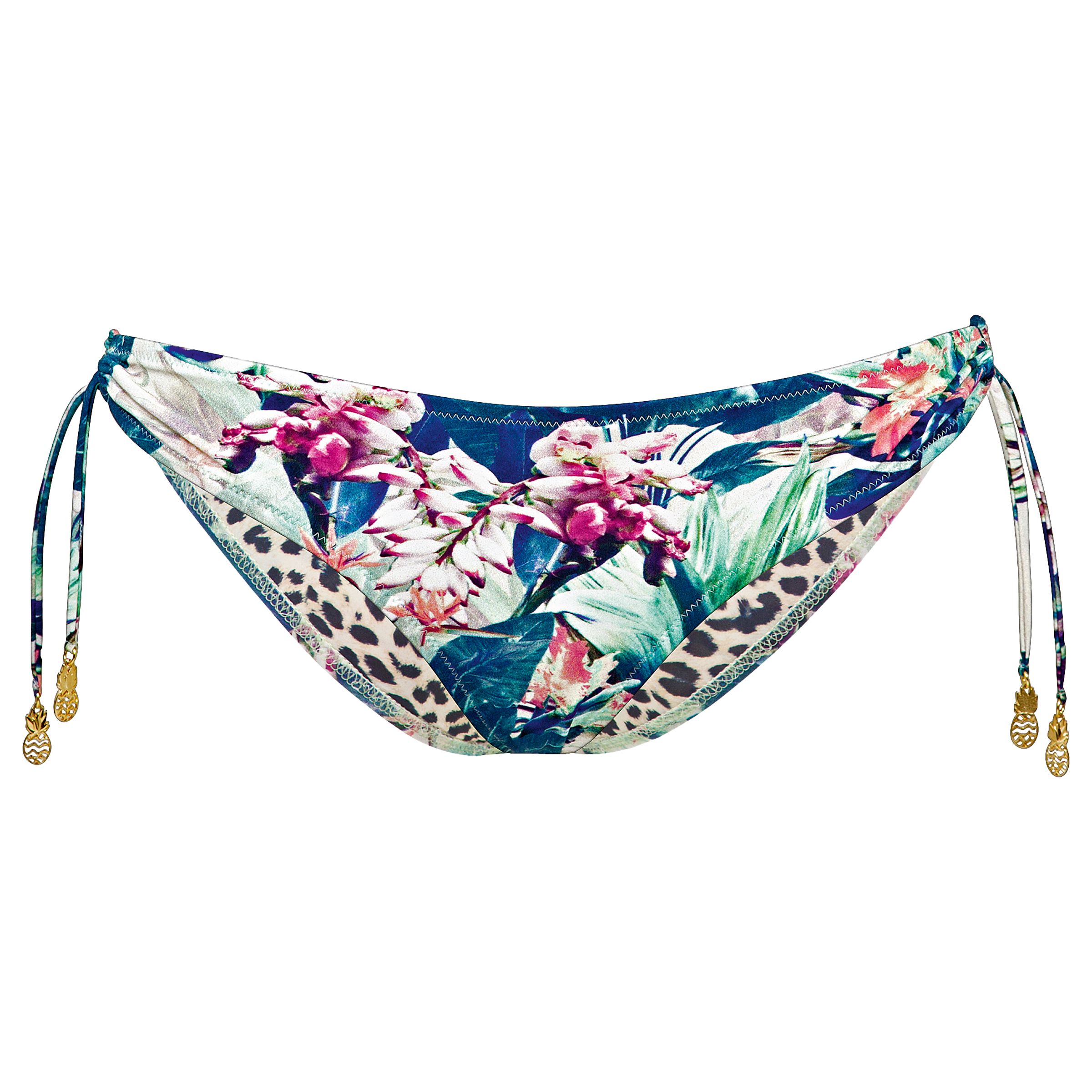Watercult Floral Camo Tie Side Bikini Briefs, Multi