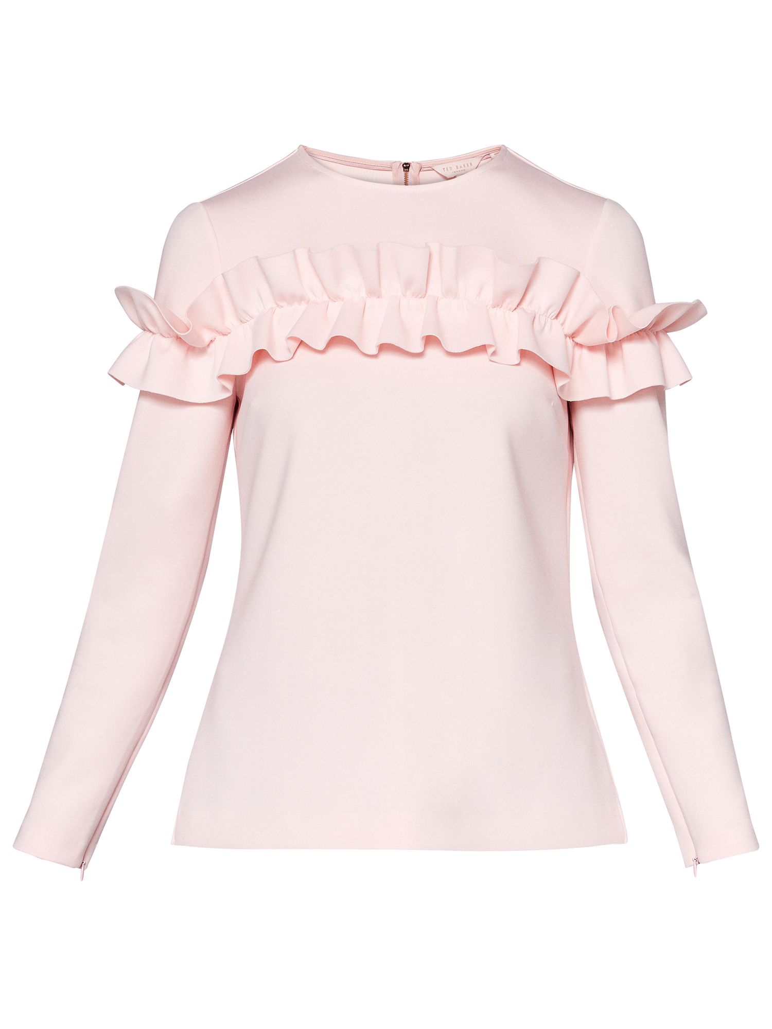 ted baker pink frill top