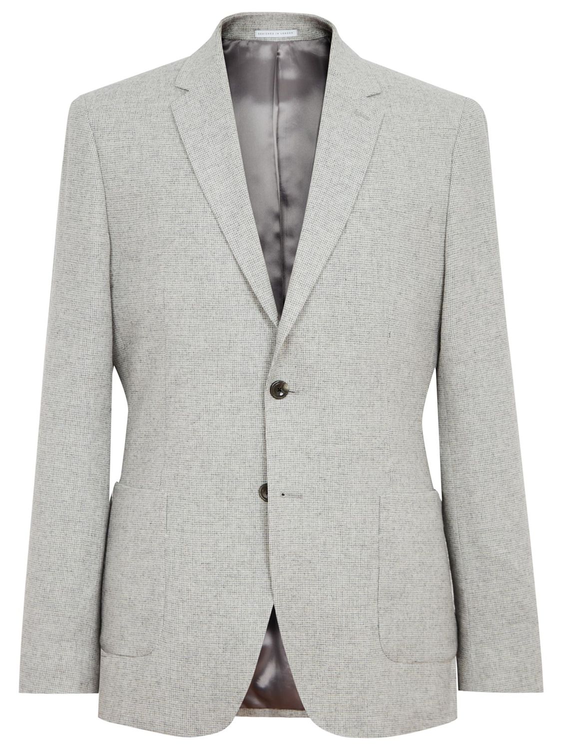 Reiss Sodium Modern Fit Suit Jacket, Soft Grey at John Lewis & Partners