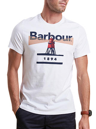 Barbour Beacon Short Sleeve Graphic T-Shirt, White