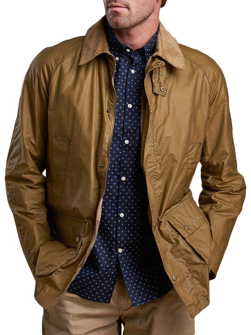 barbour waxed cotton field jacket