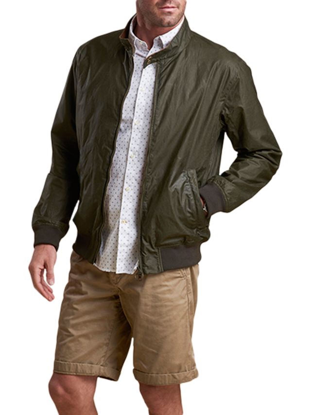 Barbour Royston Harrington Jacket Olive - Terraces Menswear