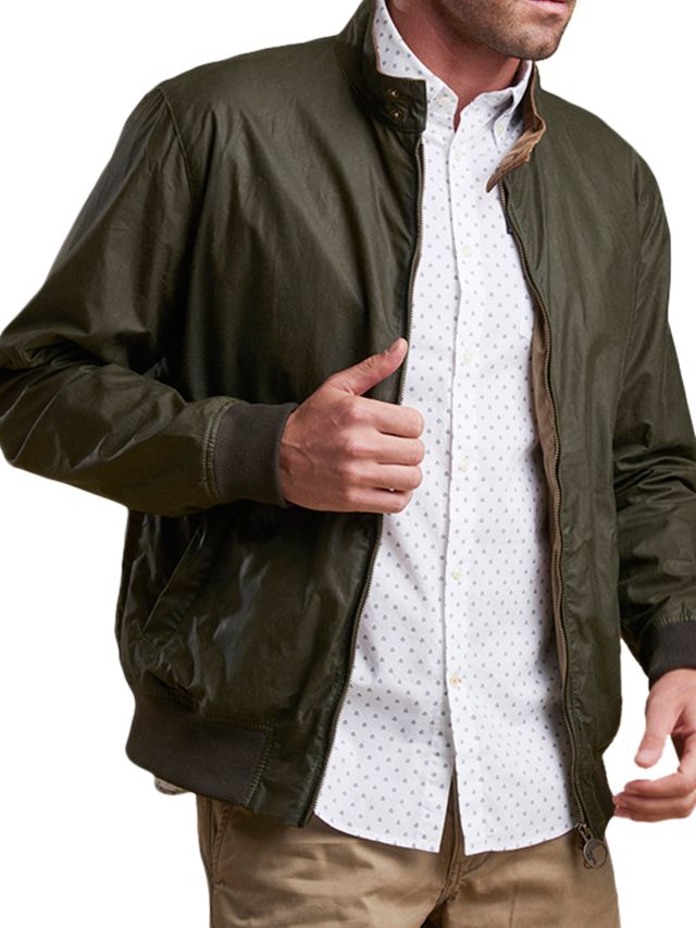 Barbour Royston Harrington Jacket Olive - Terraces Menswear