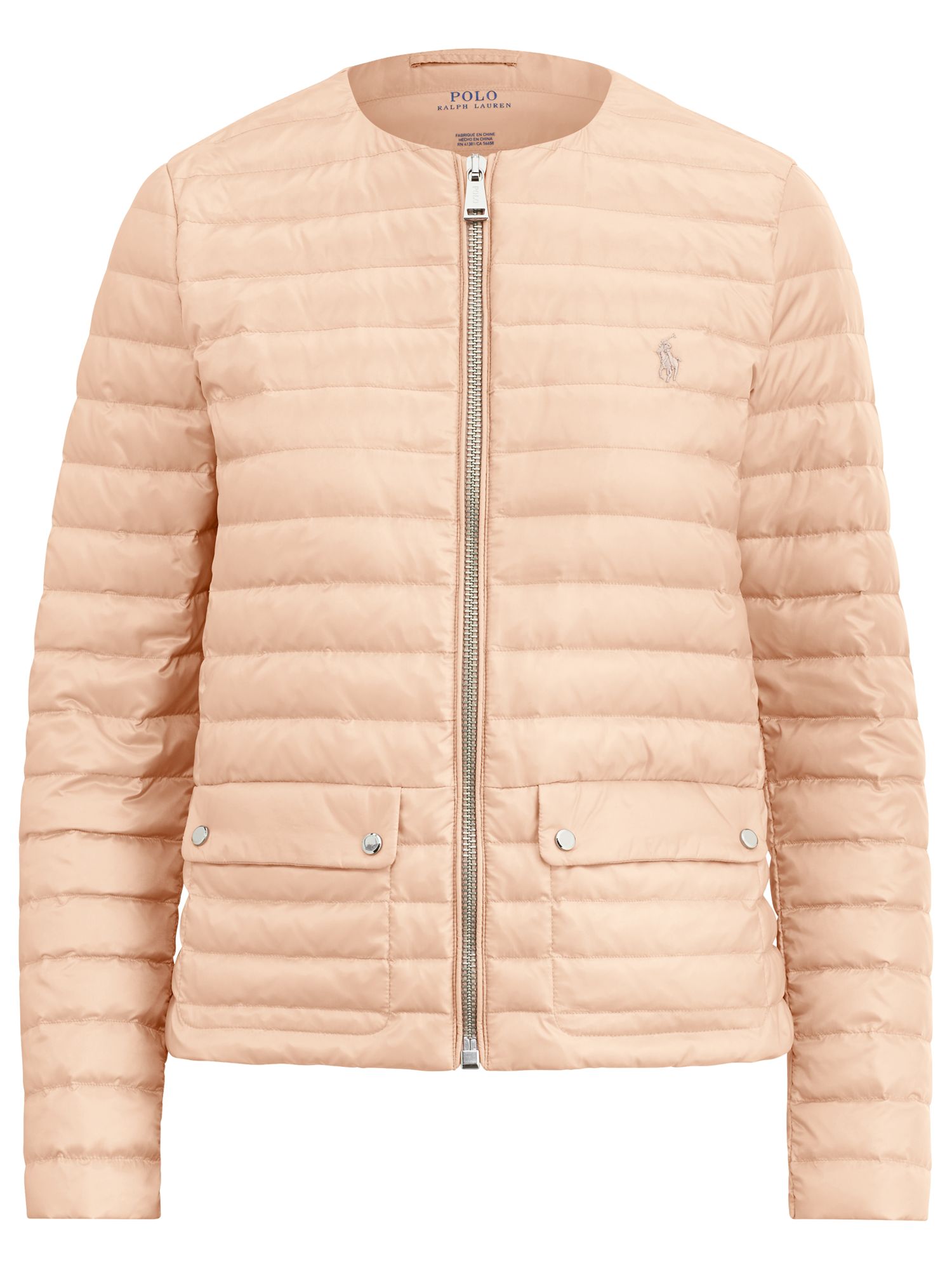 pink polo puffer jacket