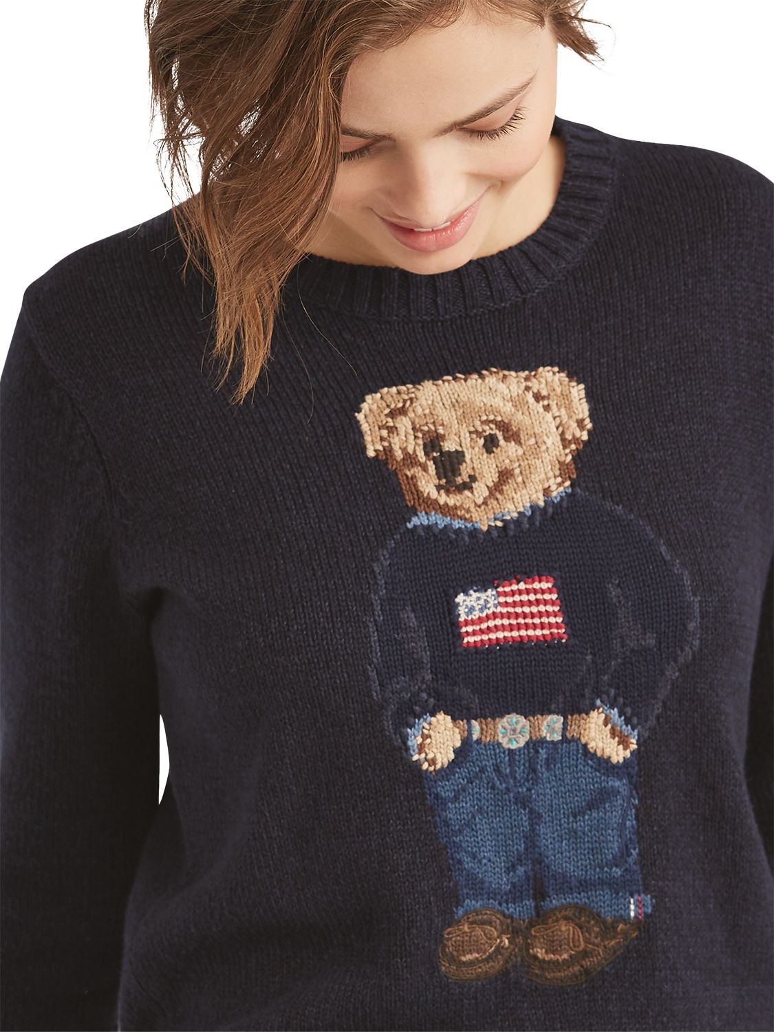womens ralph lauren bear sweater