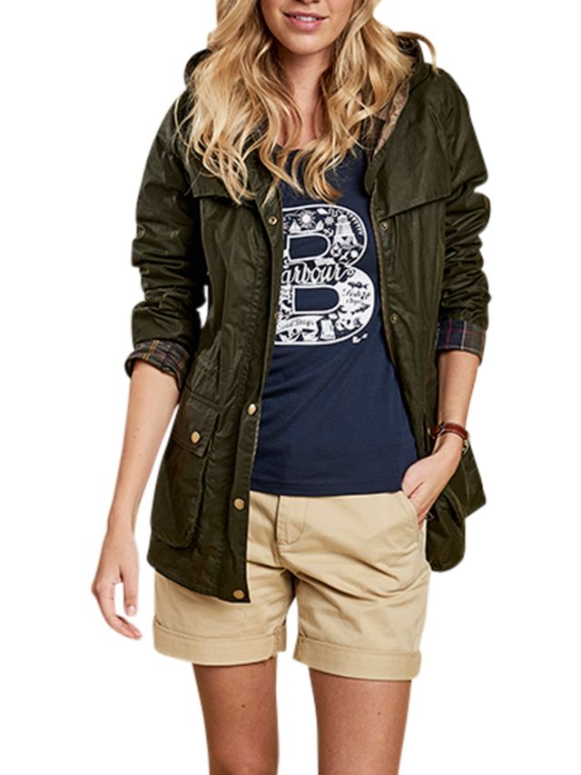 Barbour durham best sale wax jacket womens