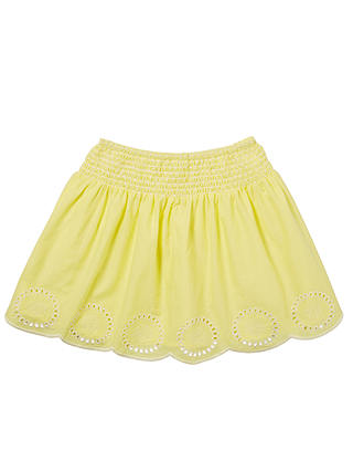 John Lewis & Partners Girls' Embroidered Skirt, Yellow
