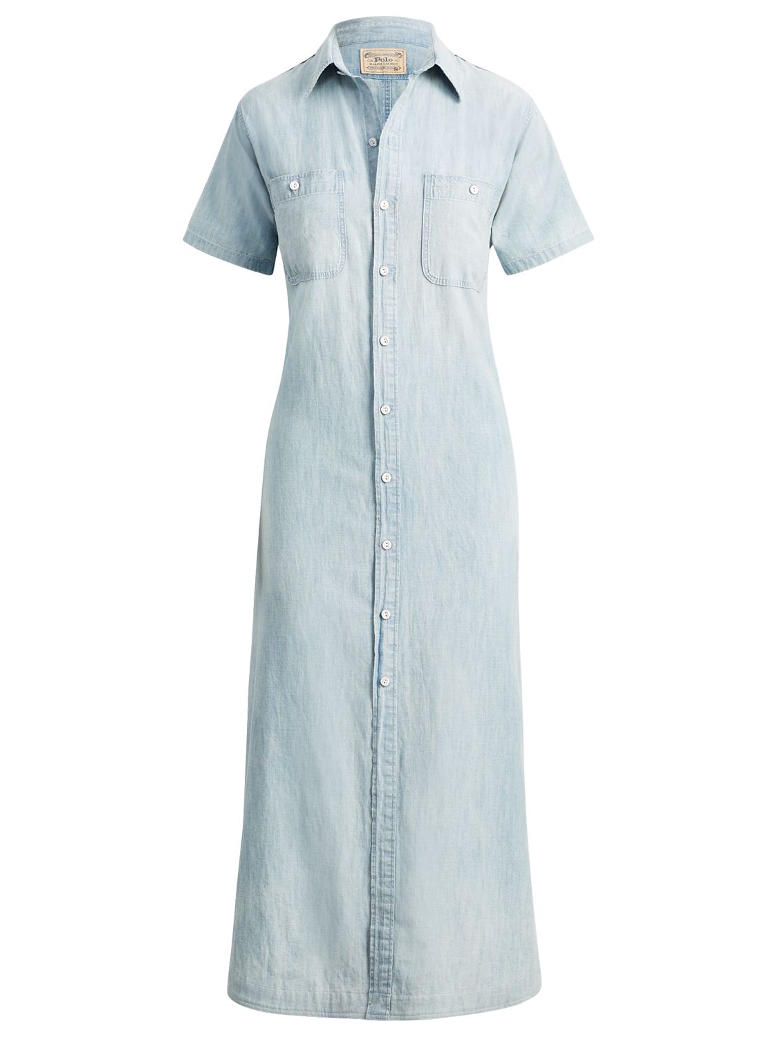 Polo Ralph Lauren Denim Maxi Dress, Light Indigo at John Lewis & Partners