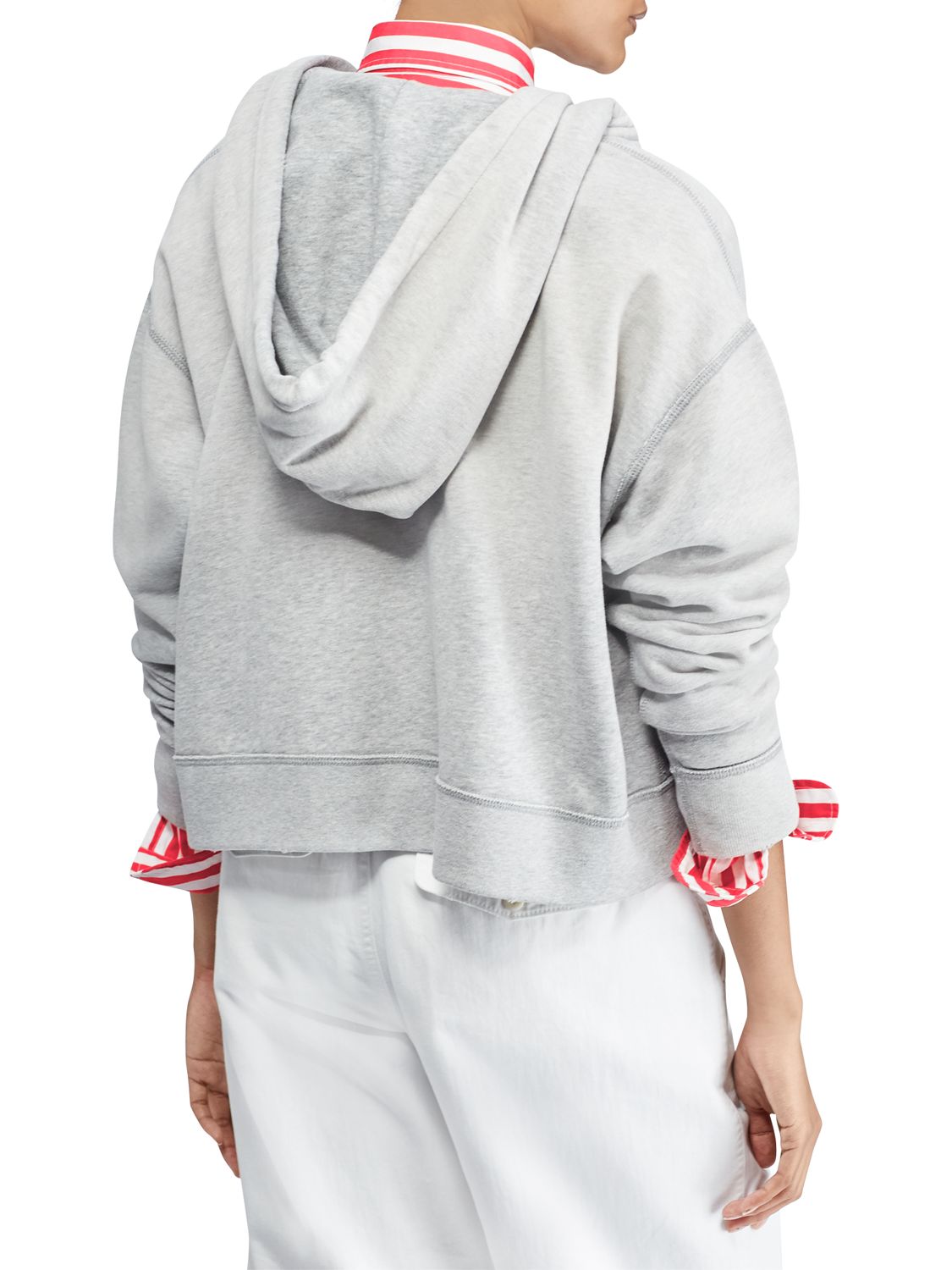 ralph lauren cropped fleece sweatshirt