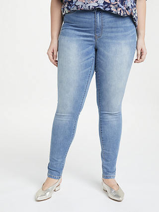 JUNAROSE Queen Slim Jeans, Light Blue Denim