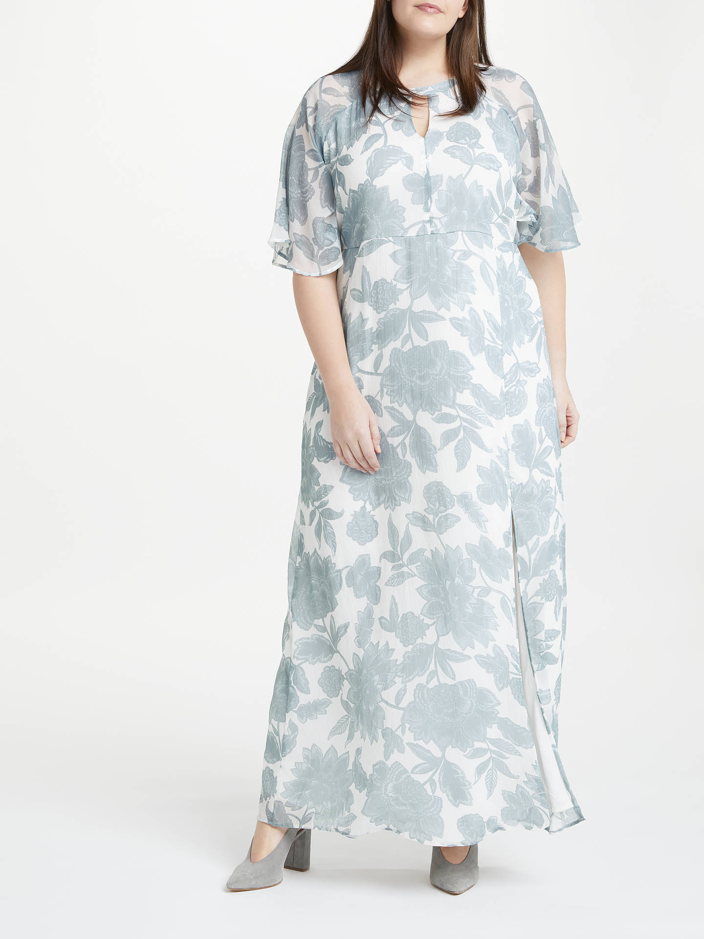 JUNAROSE Amia Risia Maxi Dress, Pale Blue/White at John Lewis & Partners