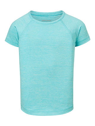 John Lewis & Partners Girls' Short Sleeve Sports T-Shirt, Turquoise