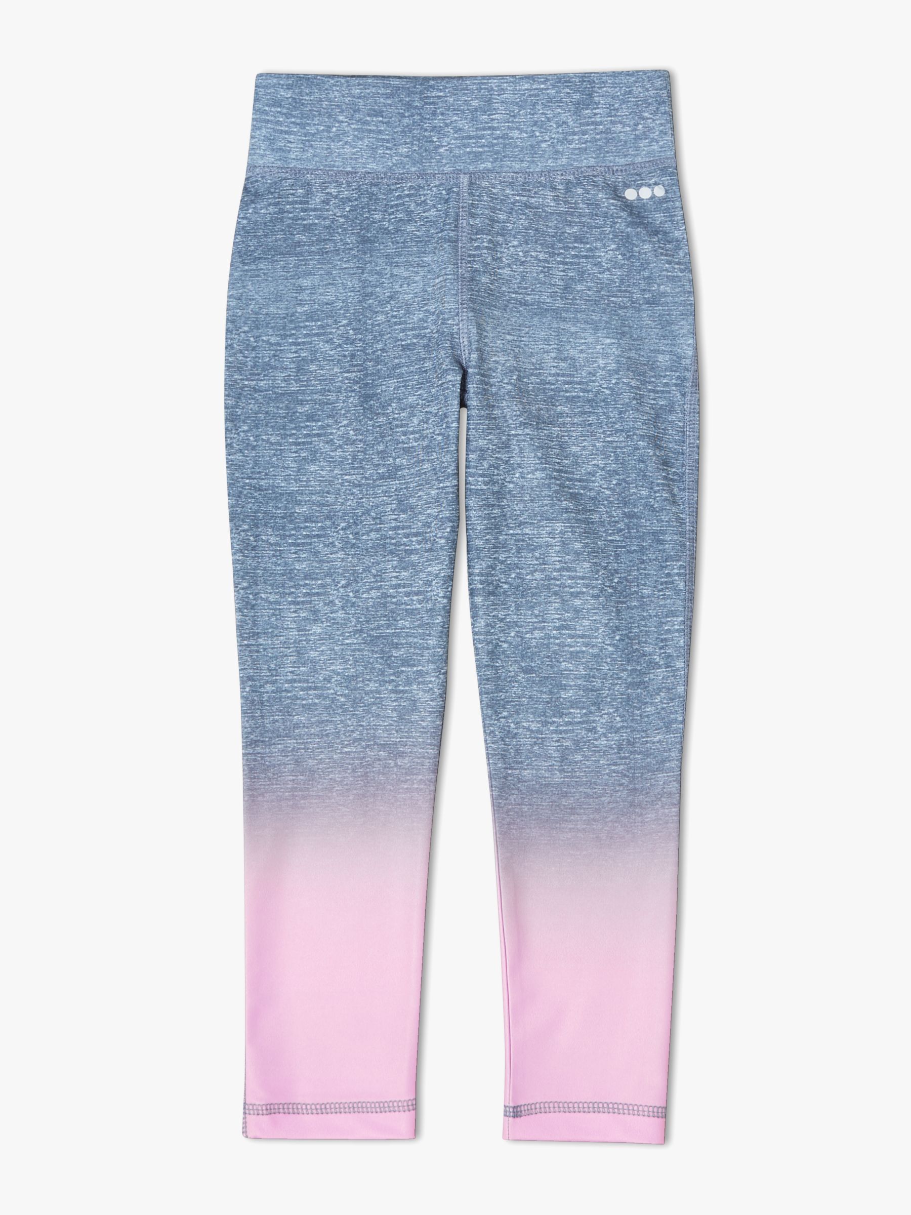 John Lewis & Partners Girls' Ombre Sports Leggings, Lilac, 7 years