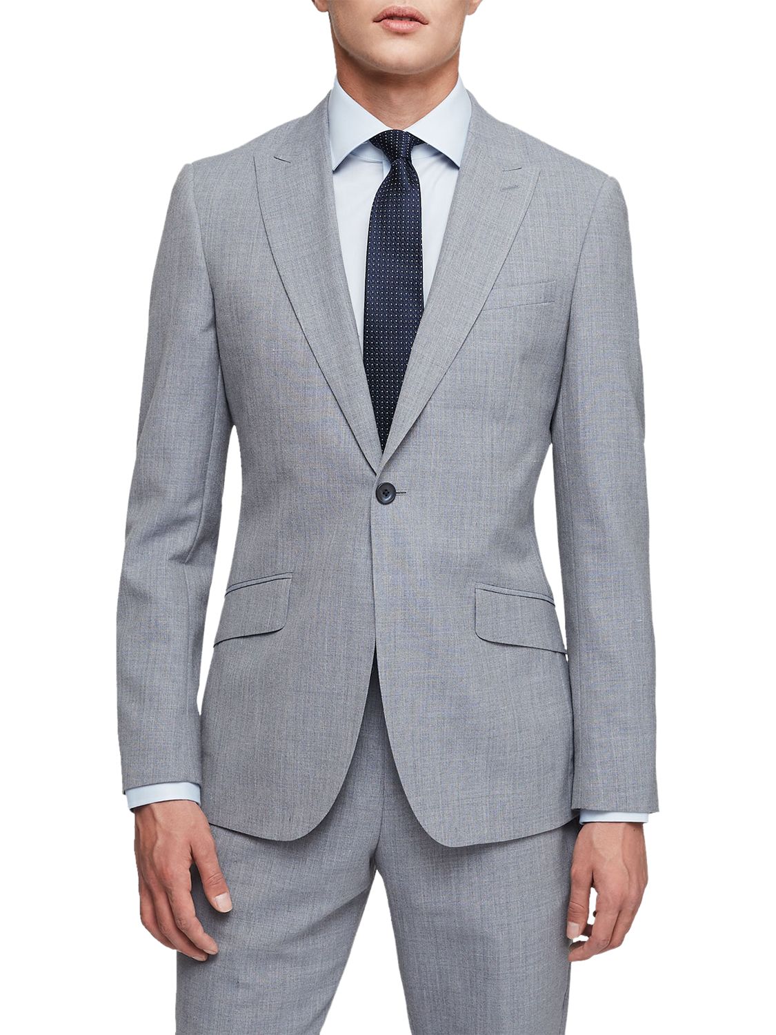 Reiss Rover Peak Lapel Modern Fit Suit Jacket, Soft Blue