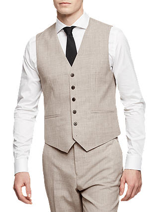 Reiss Rover Modern Fit Waistcoat, Champagne