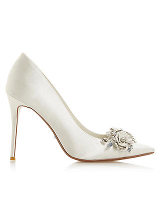 Dune Bridal Collection Brydee Flower Garden Court Shoes, Ivory